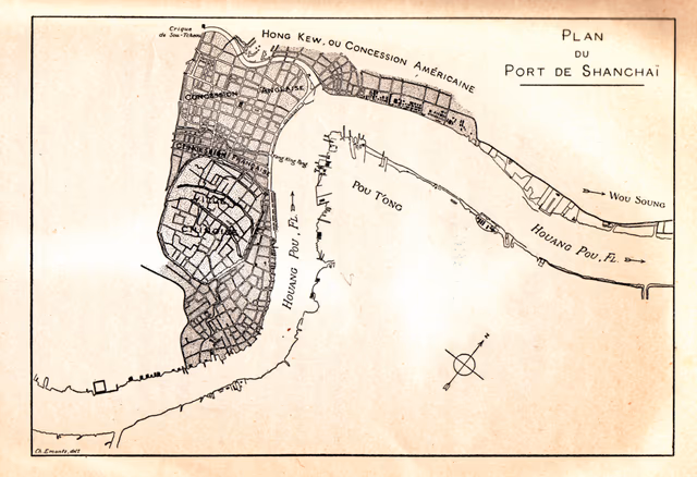 Plan du port de Shanghaï