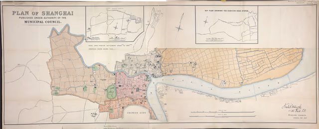 Plan of Shanghai published under the authority of the Municipal Council
