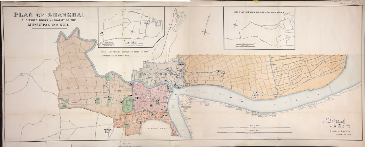 Plan of Shanghai published under the authority of the Municipal Council